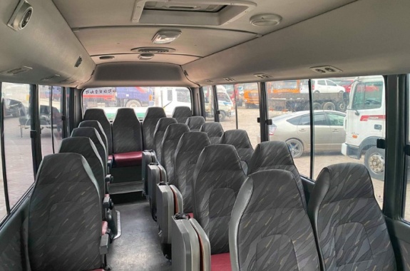 Exclusive transport, inside minibus