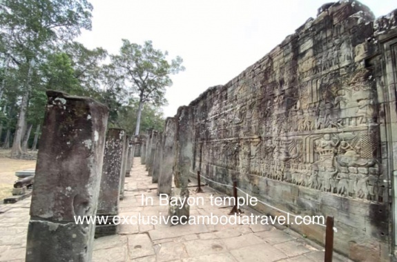 Bayon Wall-Angkor Thom City